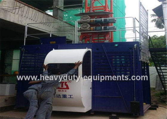 چین Construction elevators rated lifting speed 36m/min used at the site of large chimney construction تامین کننده