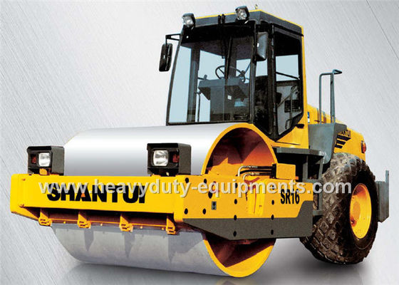 چین Shantui SR16 single drum road roller with compacting width 2140mm, 112kw cummins engine تامین کننده