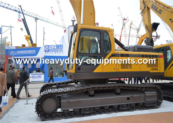 چین 4.5km / h Hydraulic Crawler Excavator SDLG LG6360E 37800kg Overall Operating Weight تامین کننده