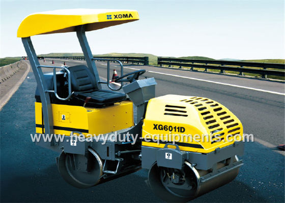 چین Tandem Vibratory Road Roller XG6011D with cummins engine and SAUER pump تامین کننده