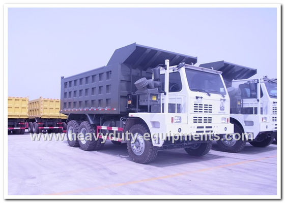 چین HOWO 70tons Off road Mining Dump Truck Tipper 6*4 driving model 371hp with HYVA Hdraulic pump تامین کننده