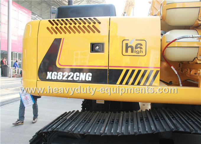 XGMA XG822CNG / LNG Crawler hydraulic excavator with engine ShangChai