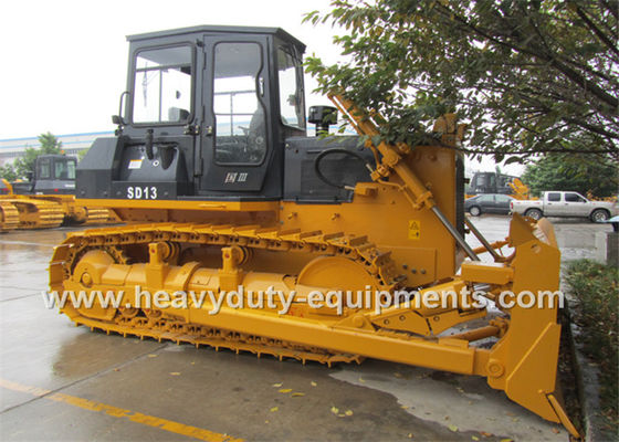 چین Shantui bulldozer SD13S equipped with single control lever and the hexahedron cabin تامین کننده