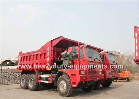 چین Offroad Mining Dump Trucks / Howo 70 tons Mine Dump Truck with Mining Tyres تامین کننده