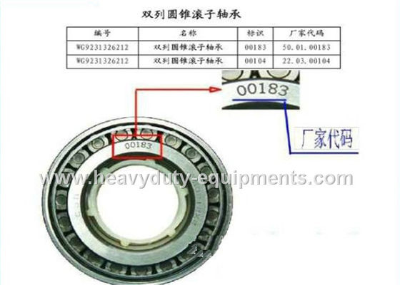 چین sinotruk spare part double row tapered roller bearing part number AZ9231326212 تامین کننده