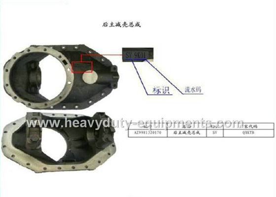 چین Vehicle Spare Parts 29.13Kg Rear Main Reducer Shell Assembly AZ9981320170 تامین کننده