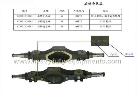 چین sinotruk spare part jackshaft shell part number AZ9981330066 with warranty تامین کننده