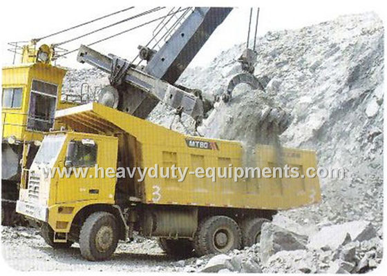 چین Rated load 50 tons Off road Mining Dump Truck Tipper  drive 6x4 with 32 m3 body cargo Volume تامین کننده
