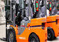 4 Cylinder Gasoline Forklift Loading Truck 2070mm Overhead Guard Height تامین کننده