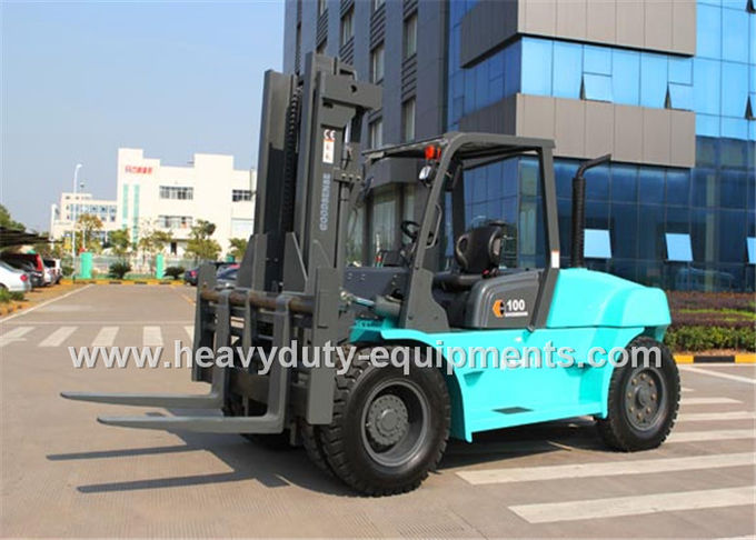 XICHAI Engine Diesel Forklift Truck 6 Cylinder Sinomtp FD100B 3000mm Lift Height