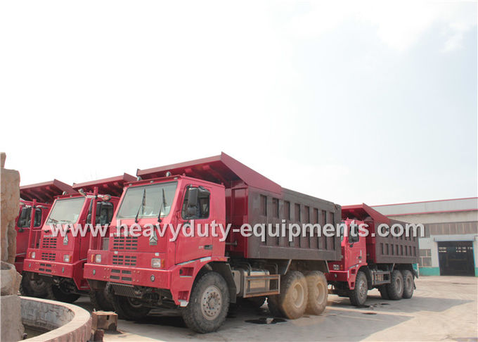 50 ton 6x4 dump truck / tipper dump truck with 14.00R25 tyre for congo mining area